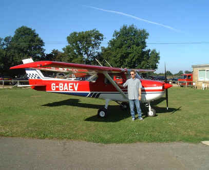 The day I purchased my Cessna 150, my first aircraft. A great day!