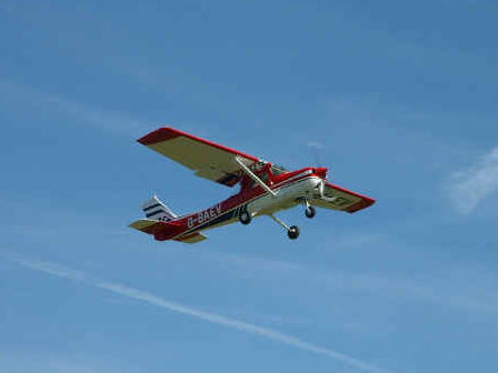 Taking off from Popham